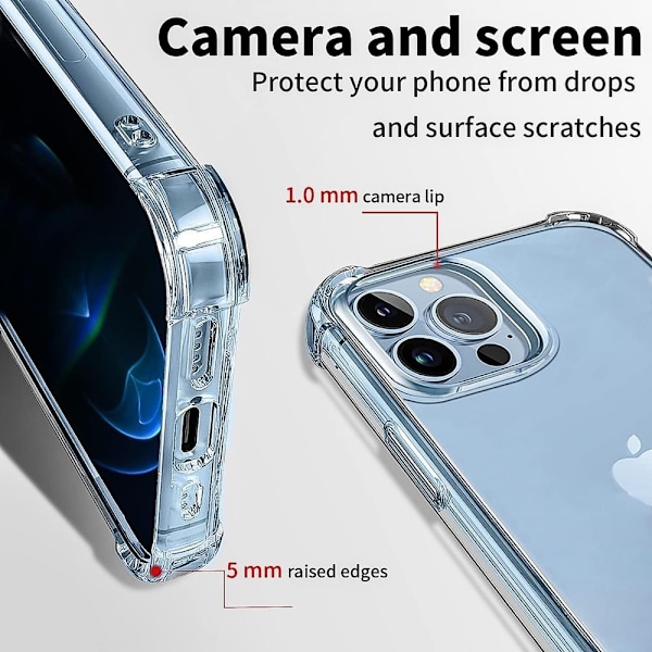Boom Shockproof Skal till iPhone 14 Pro Transparent