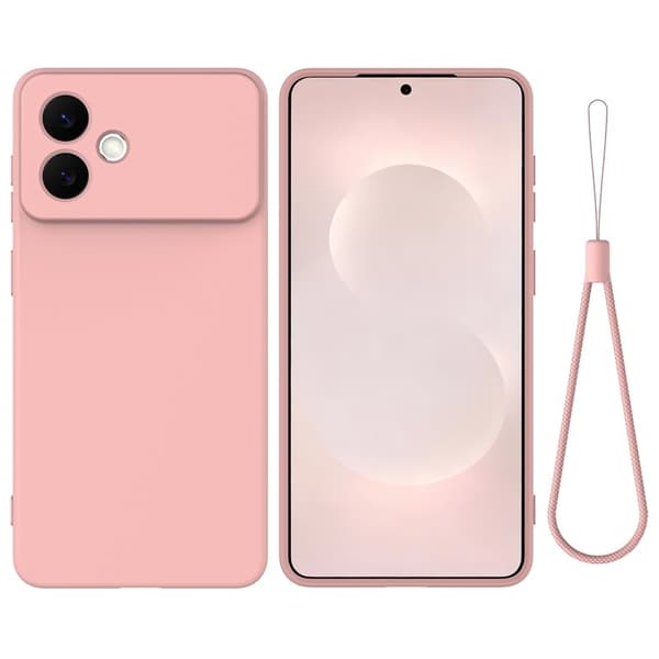 Samsung Galaxy S26 Edge Skal Flytande Silikon - Rosa