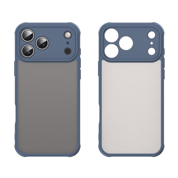 Mobilskal till iPhone 17 Pro Max Frostade krockkuddar Drop Proof - Blå Blå
