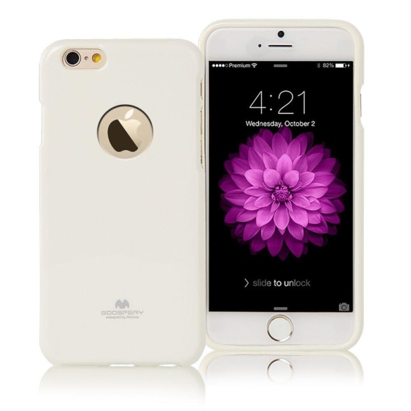 Mercury Flexicase -kotelo Apple iPhone 6 (S) Plus -puhelimelle - valkoinen White