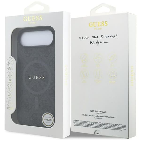 Guess telefontaske til iPhone Air MagSafe 4G Ring Classic Logo - Sort Svart