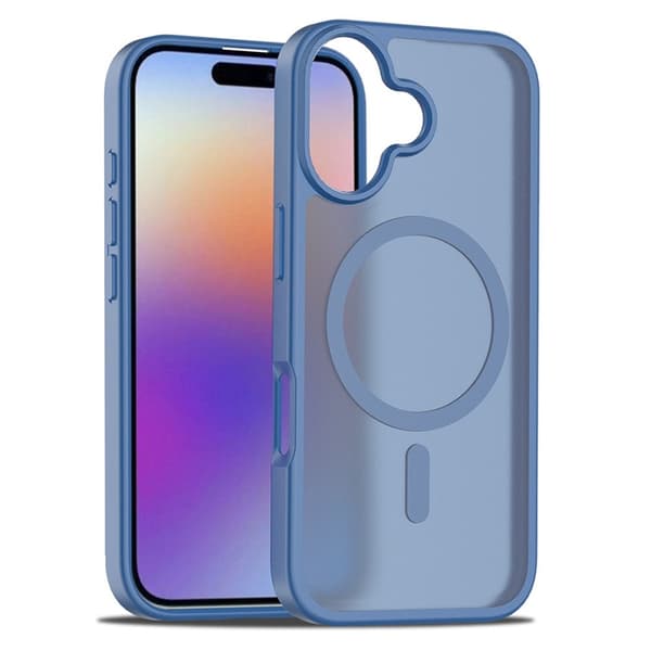 Mobilskal till iPhone 17 MagSafe Acrylic Skin Touch - Blå Blå