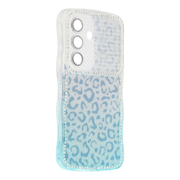 Mobilskal för Samsung Galaxy S26 TPU med rhinestones - Gradient Blå