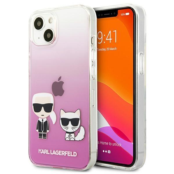 Karl Lagerfeld Silicone Karl & Choupette Skal iPhone 13 / 13 Pro Svart