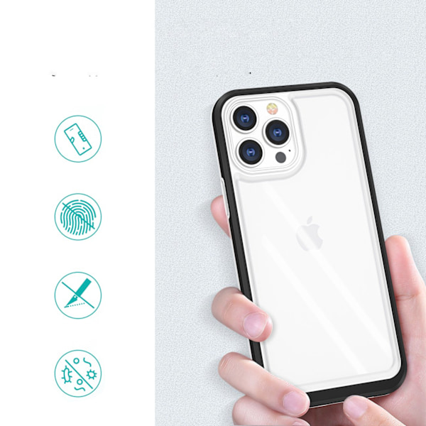 iPhone 13 Pro Max Skal Clear 3in1 - Svart Svart