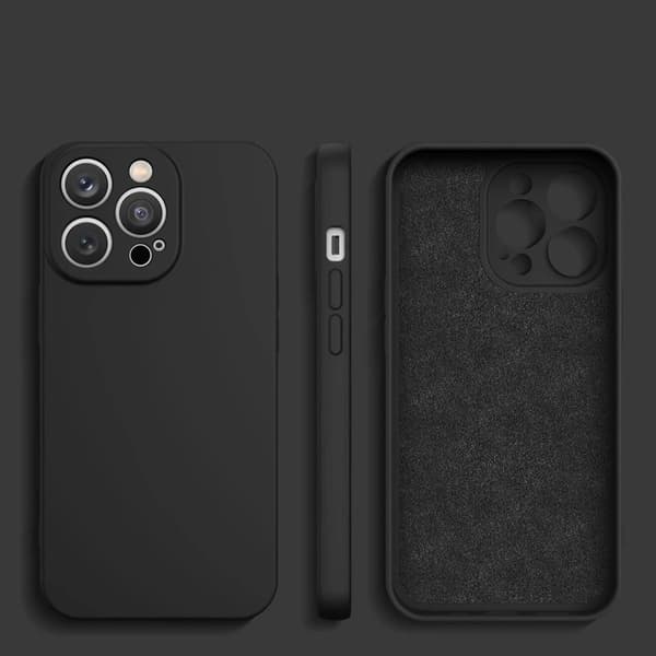 Telefontaske til Galaxy A55 Silikone - Sort Black