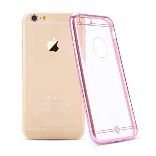 ToTu Simple Series Electroplating Flexi Skal till Apple iPhone 6(S) Plus - Rose Roséguld
