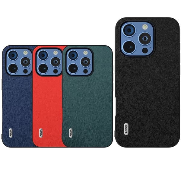 ABEEL Mobilskal till iPhone 16 Pro Äkta Läder PC+TPU - Grön