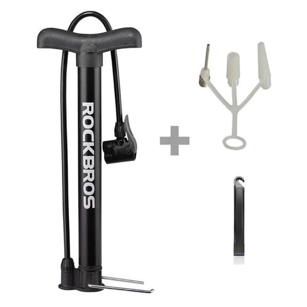 Rockbros Fodcykelpumpe - Sort Svart