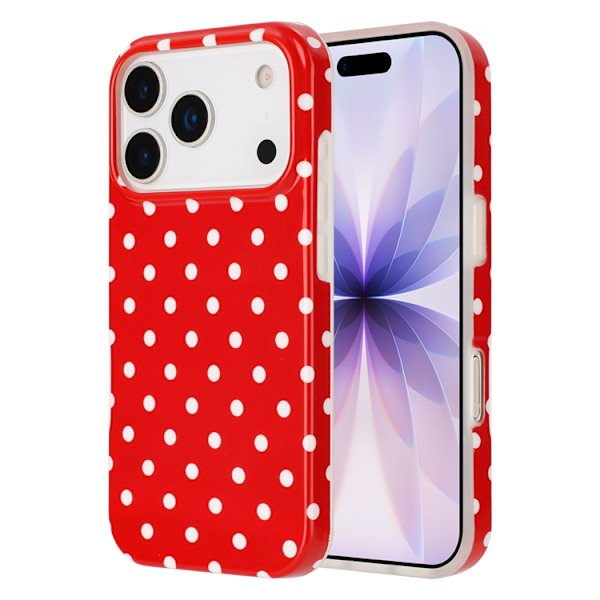 Mobilskal till iPhone 17 Pro Max Dot Design Imd Tpu Röd