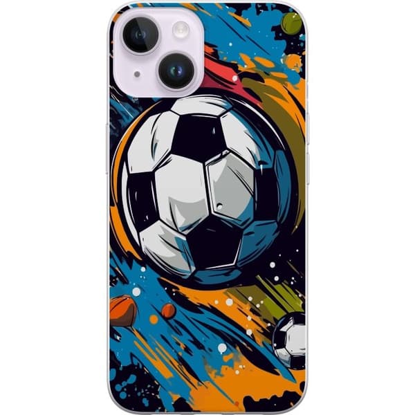 Mobilskal till Apple iPhone 15 Plus med Fotbollar