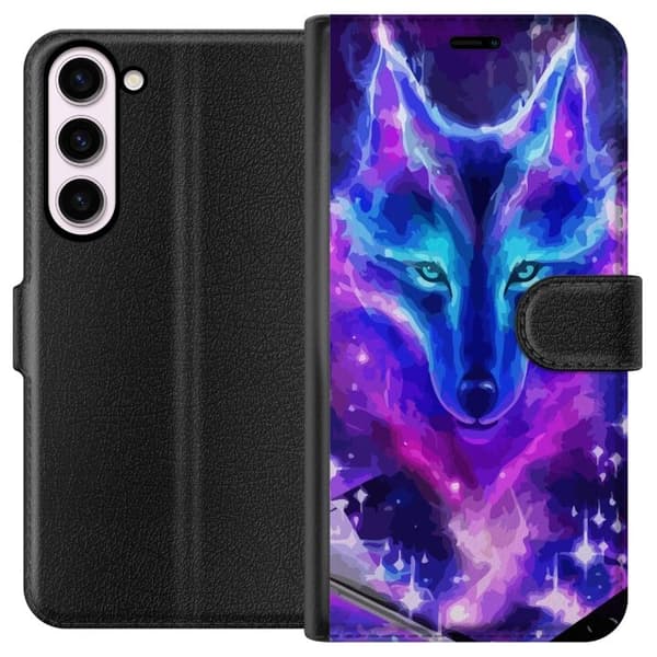 Plånboksfodral till Samsung Galaxy S23+ med Neon Varg