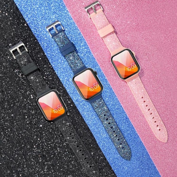 Kingxbar Silicone Crystal Band Apple Watch 6 / 5 / 4 / 3 / 2 40mm / 38mm - Rosa