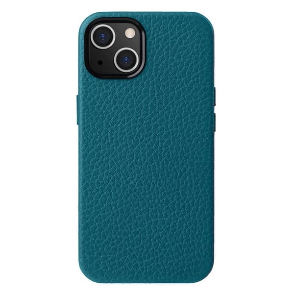 MELKCO iPhone 14 Magnetisk BakMobilskal Äkta Läder + PC - Blå