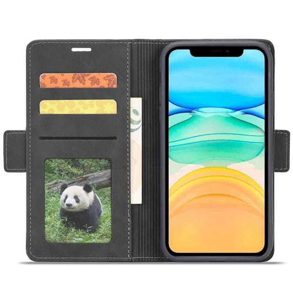 FORWENW F3-Series iPhone 11 Plånboksfodral Konstläder - Svart