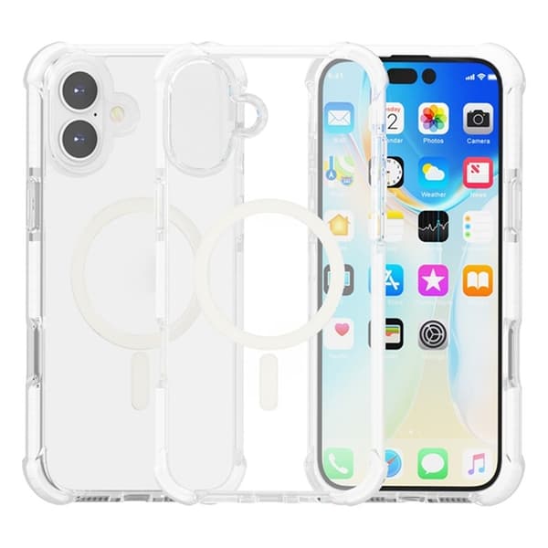Mobilskal till iPhone 17 MagSafe Förstärkta Hörn Acrylic - Vit Vit