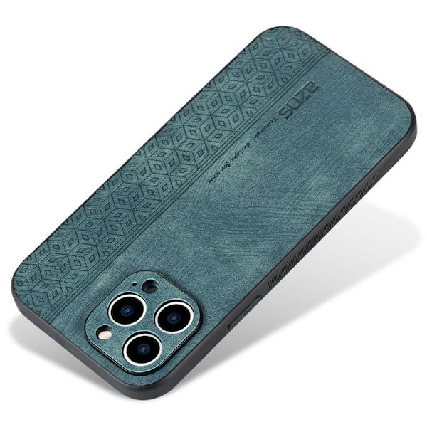 AZNS iPhone 14 Pro Plånboksfodral Konstläder - Grön