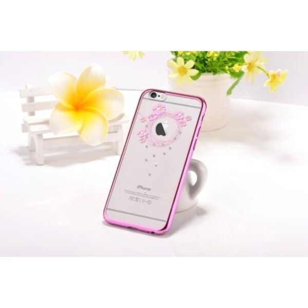 Devia etui med Swarovski sten til iPhone 6 / 6S - Garland Ro Pink