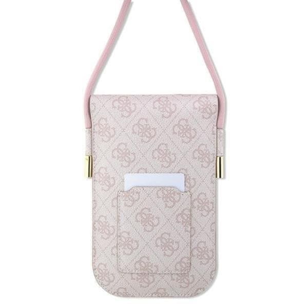 Guess Halsbandsfodral 4G Metal Script Logo - Rosa Rosa