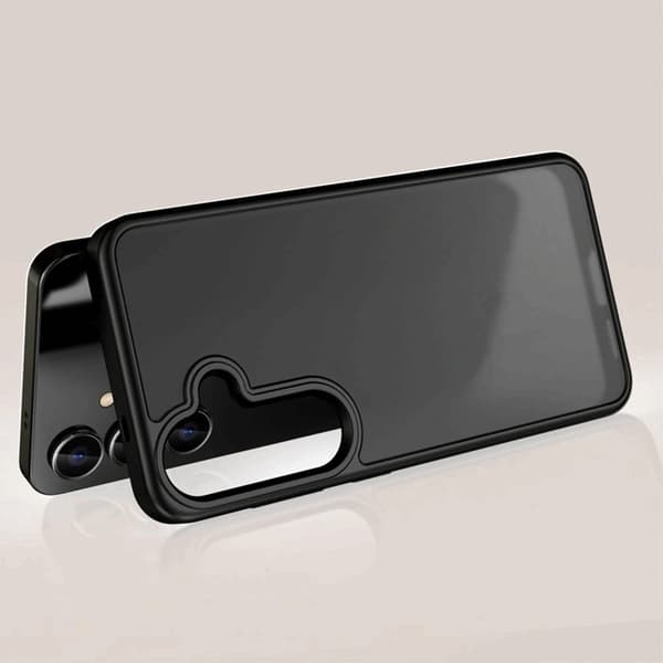 Tech-Protect Mobilskal till Galaxy S25 Edge Magmat - Matt Svart Svart