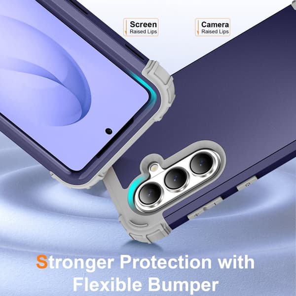 Mobilskal för Samsung Galaxy S26 Plus Stötbeständig PC + TPU - Mörkblå