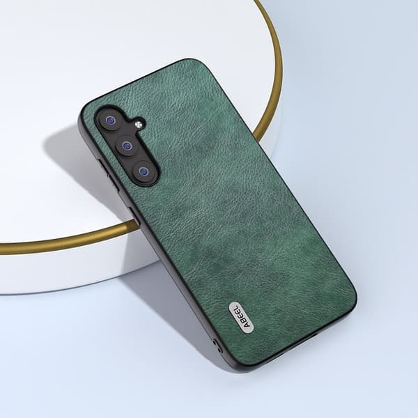 ABEEL Mobilskal till Samsung Galaxy S23 FE Läder TPU+PC Grön
