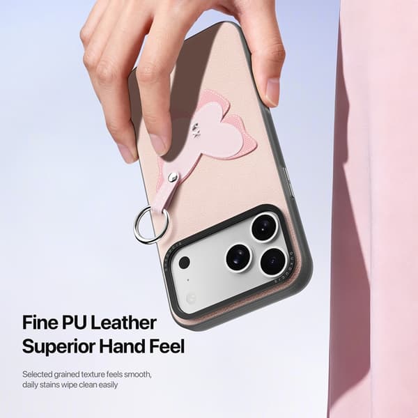 DUX DUCIS Mobilskal till iPhone 17 Pro Max Fingerring/Rem Luvy Series Rosa