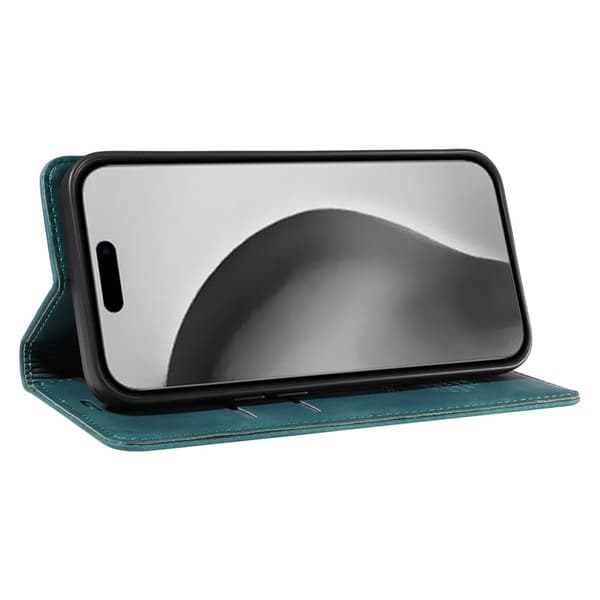 BETOPNICE 003 iPhone 16 Pro Max Plånboksfodral Konstläder - Grön