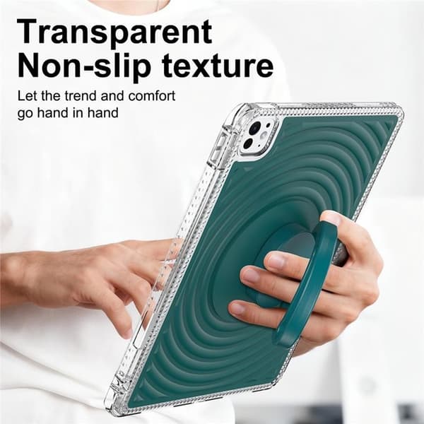 iPad Pro 11 (2025 / 2024) Mobilskal Kickstand Wave Pattern - Lila Lila