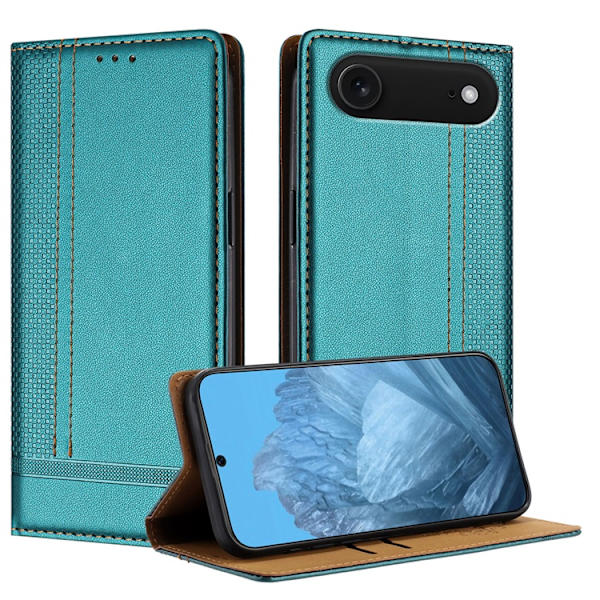 iPhone Air Plånboksfodral Kickstand Grid Pattern - Grön Grön