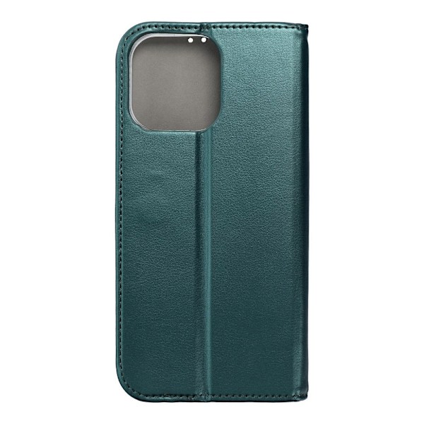 iPhone 14 Pro Max Plånboksfodral Smart Magneto - Mörkgrön
