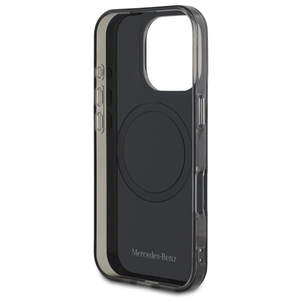 Mercedes telefontaske til iPhone 16 Pro MagSafe dobbeltlag BiColor - Sølv