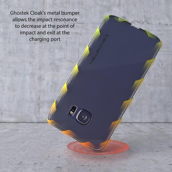 Ghostek Cloak Skal till Samsung Galaxy S6 Edge - Blå Blue