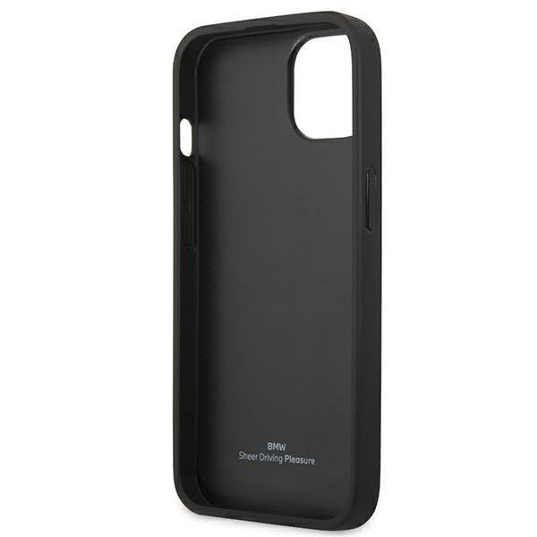 BMW Skal iPhone 13 mini Läder Curve Perforate - Punainen Red