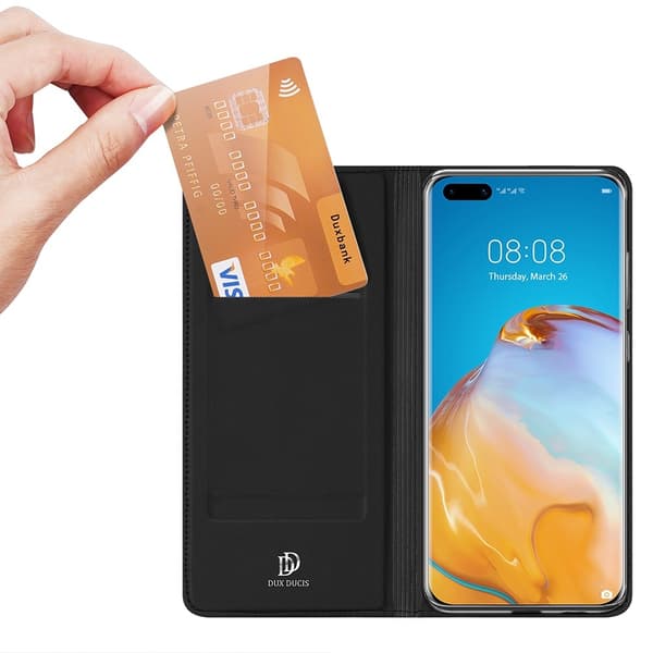 Dux Ducis Skin X Pungeetui Huawei P40 - Sort Black
