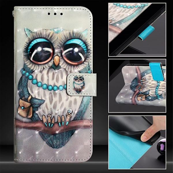 iPhone 17 Pro Plånboksfodral Printing Pattern Med Strap Flerfärgad