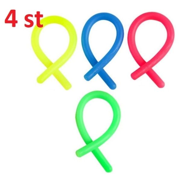 Monkey Noodles Sensory Fidget Toy - Blandede farver 4 st