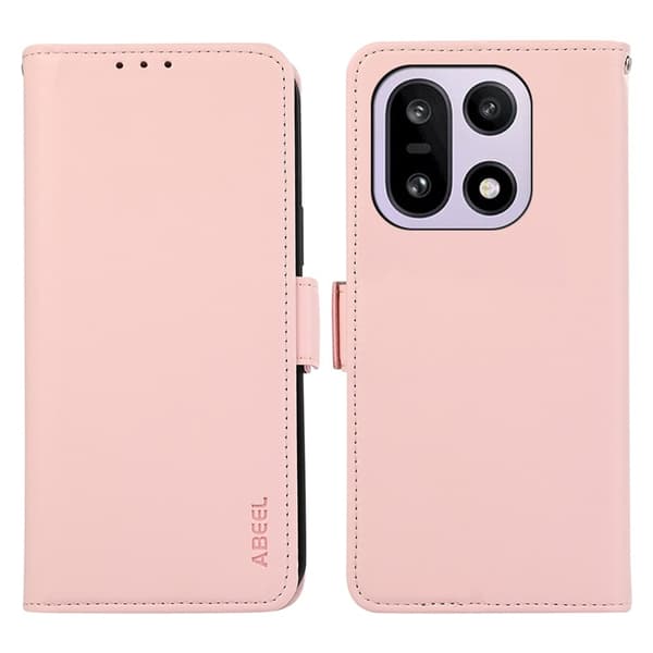 ABEEL OnePlus 15 5G Plånboksfodral RFID-Skydd Konstläder - Rosa Rosa