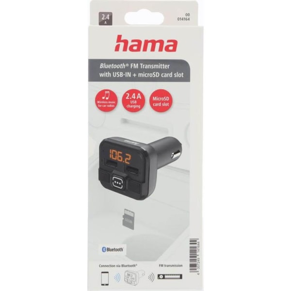 Hama FM-sender Bluetooth - Sort