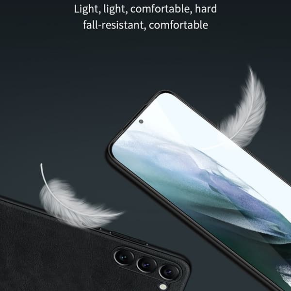 SULADA Mobilskal till Galaxy S24+ PU Läder TPU PC Anti-drop Brun