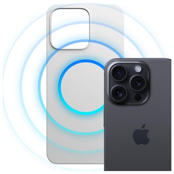 3MK Telefontaske til iPhone 16 Pro MagSafe Silicone Hardy - Hvid
