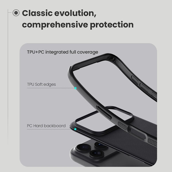 NILLKIN Mobilskal till iPhone 17 Pro Max Matte - Grå Grå