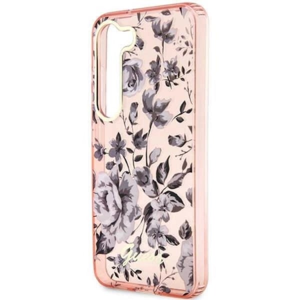 Guess Galaxy S23 Plus Mobilskal Flower Collection - Rosa