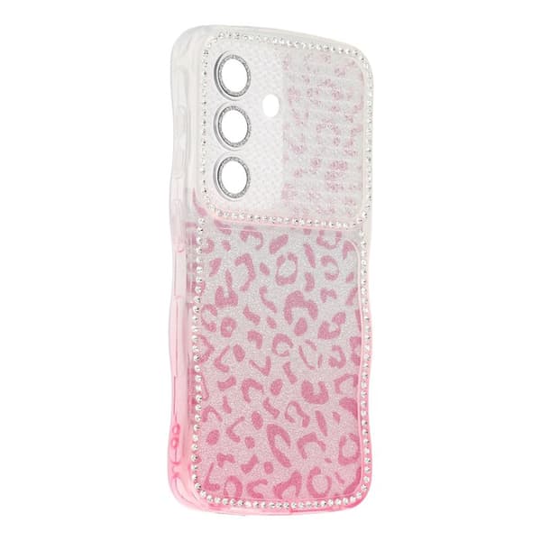 Mobilskal för Samsung Galaxy S26 Plus TPU med rhinestones - Gradient Rosa