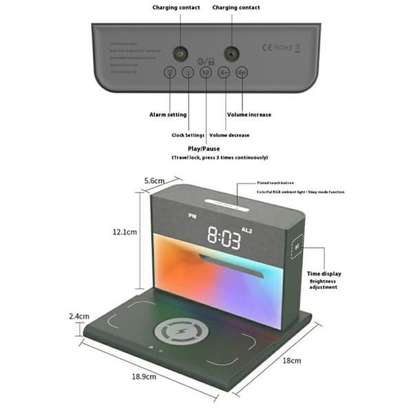 3in1 Multifunktionell Trådlös Laddare Apple och Samsung - Grön Grön