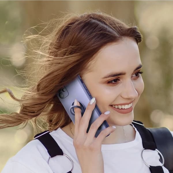 Telefontaske til iPhone 17 Pro Max Silikone Ring - Lilla Lila