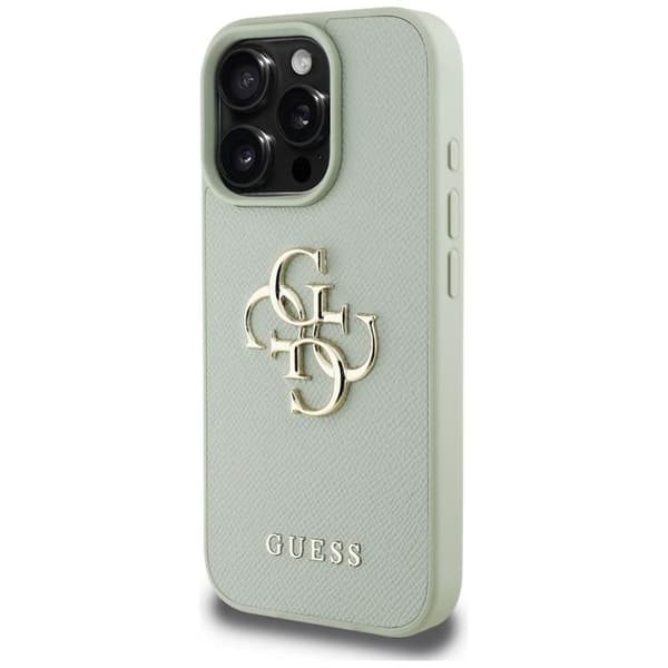 Guess telefonetui til iPhone 16 Pro Kornet Stor 4G Lille Klassisk Logo - Grøn Grön
