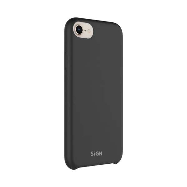 SiGN iPhone 7/8/SE (2020/2022) Skal Liquid Silicone - Svart