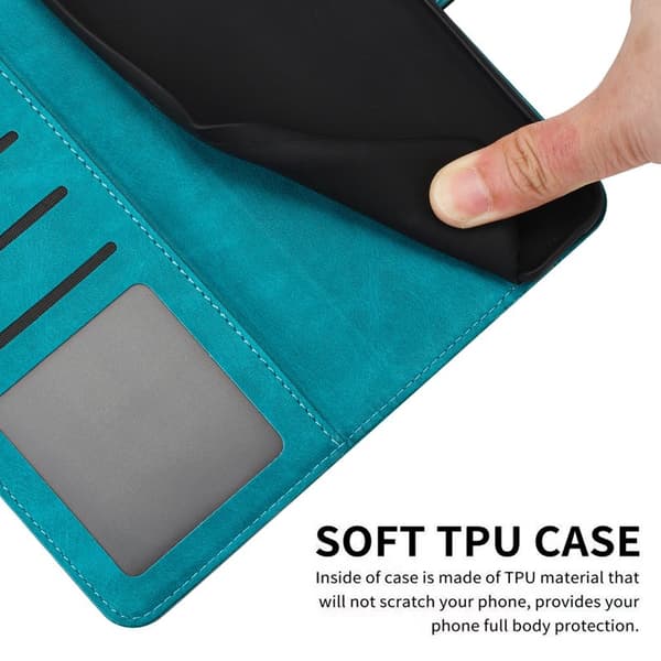 Plånboksfodral för Samsung Galaxy S26 Plus Flip Stand Konstläder - Grön
