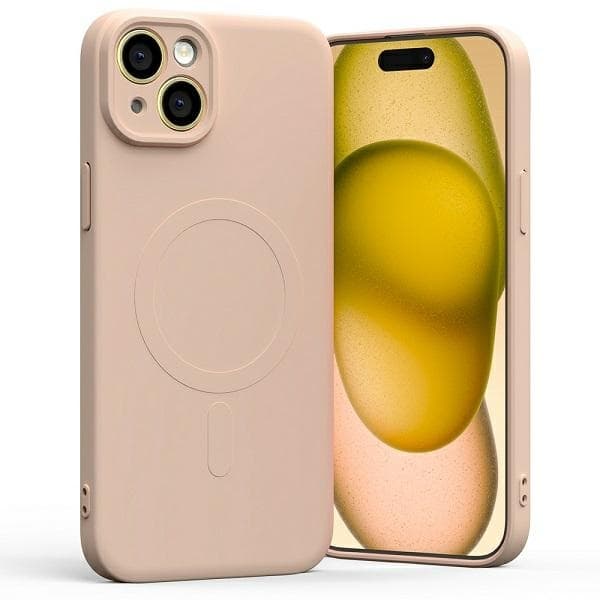 Mercury Mobilskal till iPhone 15 Plus MagSafe Semi-Silikon - Rosa